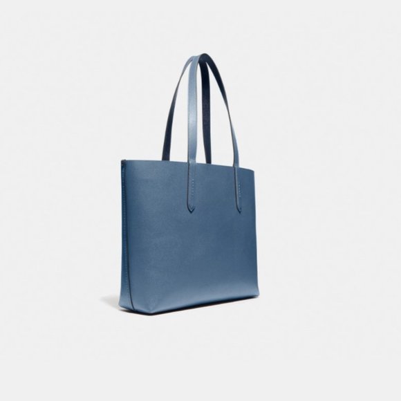 Coach Rexy Purse Highline Tote With Carriage in Blue Bag Rainbow Glitter Logo - Picture 4 of 13